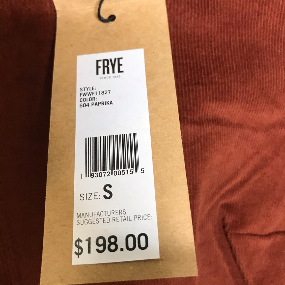 NWT Frye Melissa Corduroy Dress - Long Sleeve - Picture 6 of 8